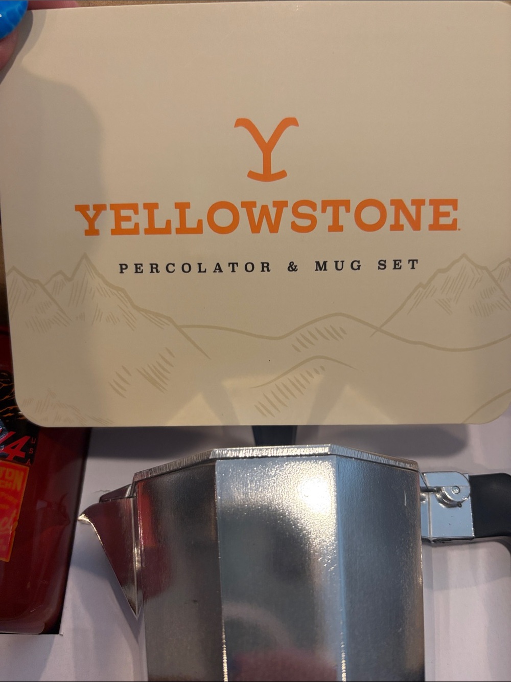 NEW Yellowstone Percolator & Mug Set - Multi Color Camp Mugs - Picture 5 of 11